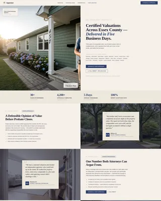 Expert Property Appraiser Landing Page Template