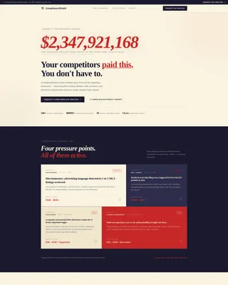 Real Estate Compliance Consultant Landing Page