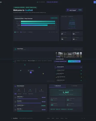 Precision Construction Landing Page Template