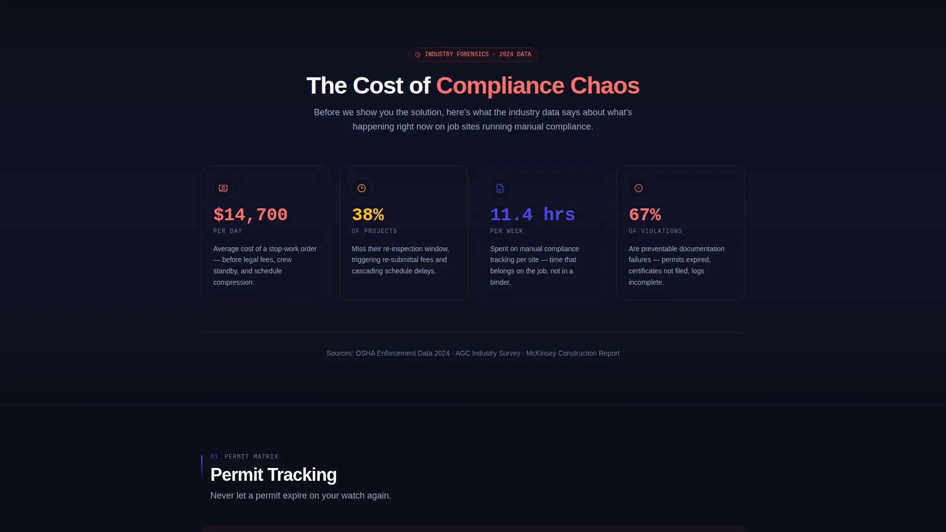 Regulatory Framework Landing Page Template
