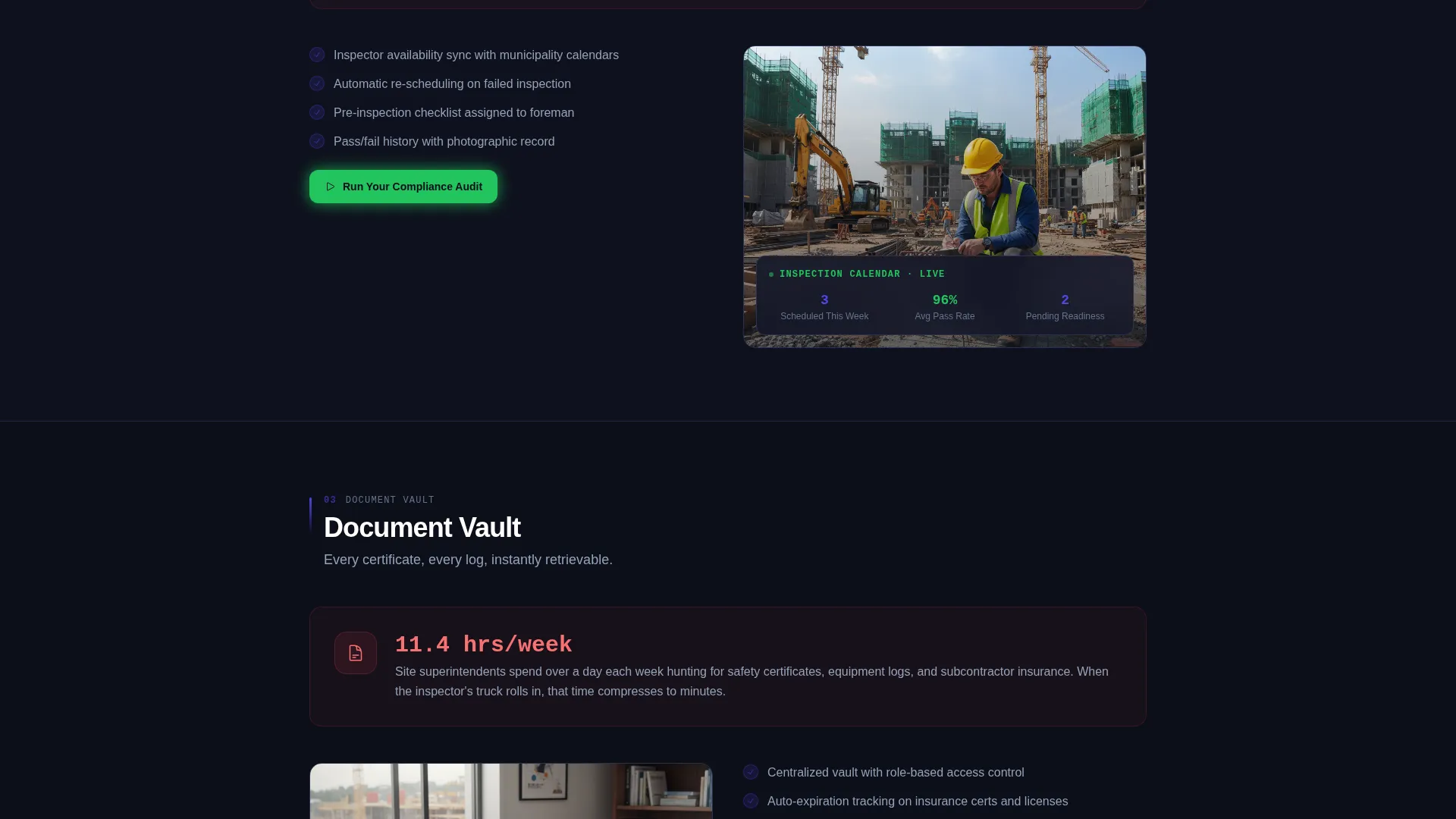 Regulatory Framework Landing Page Template