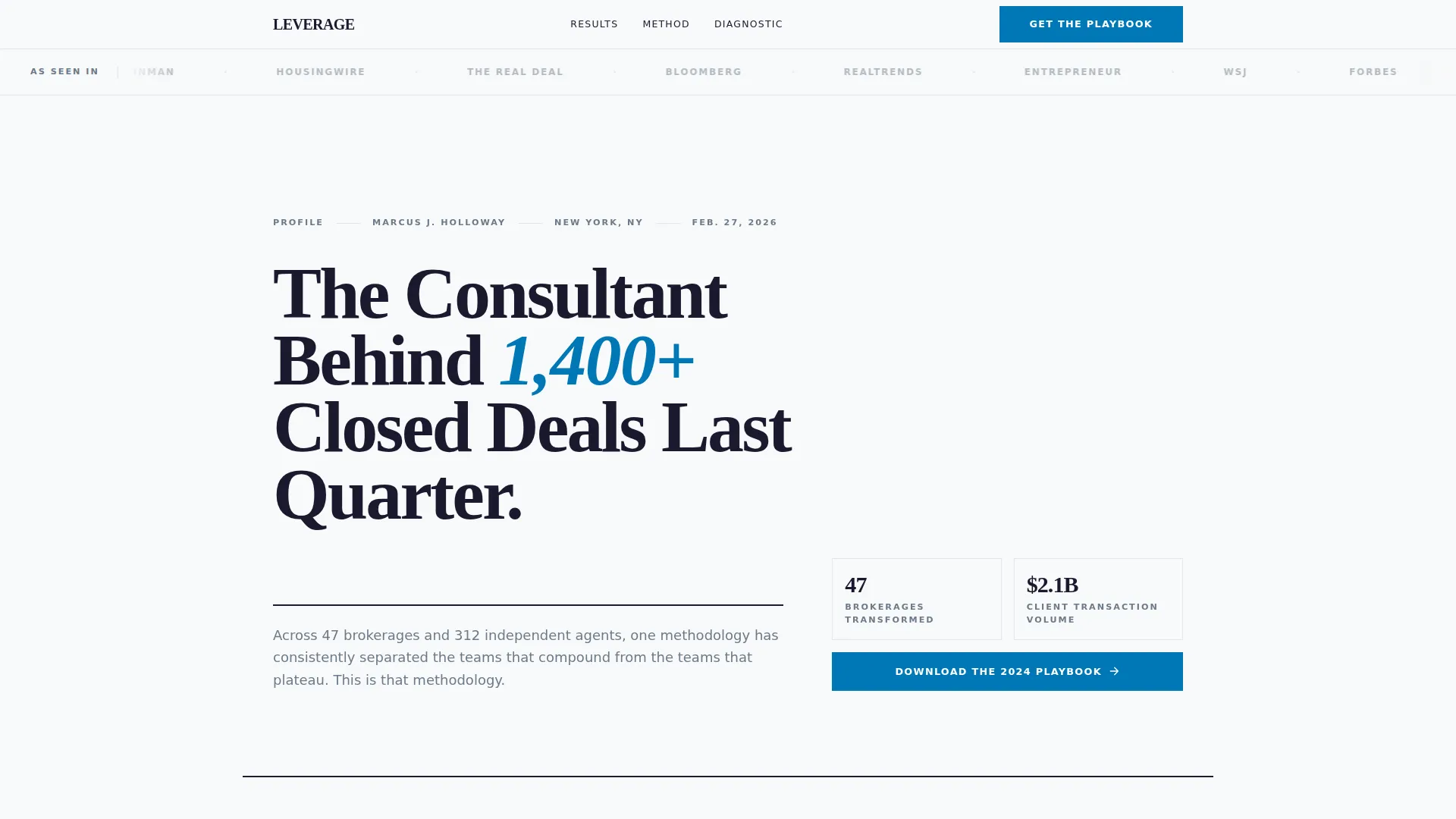 Results-Driven Business Advisory Landing Page Template