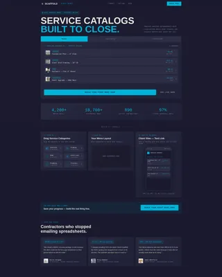 Construction Digital Presence Cost Calculator Website Template