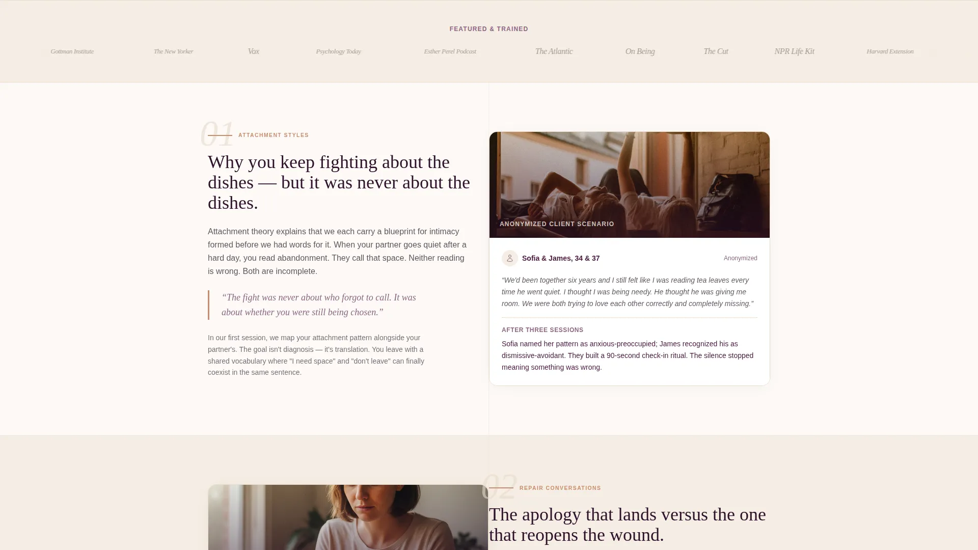 Relationship Coaching Landing Page Template