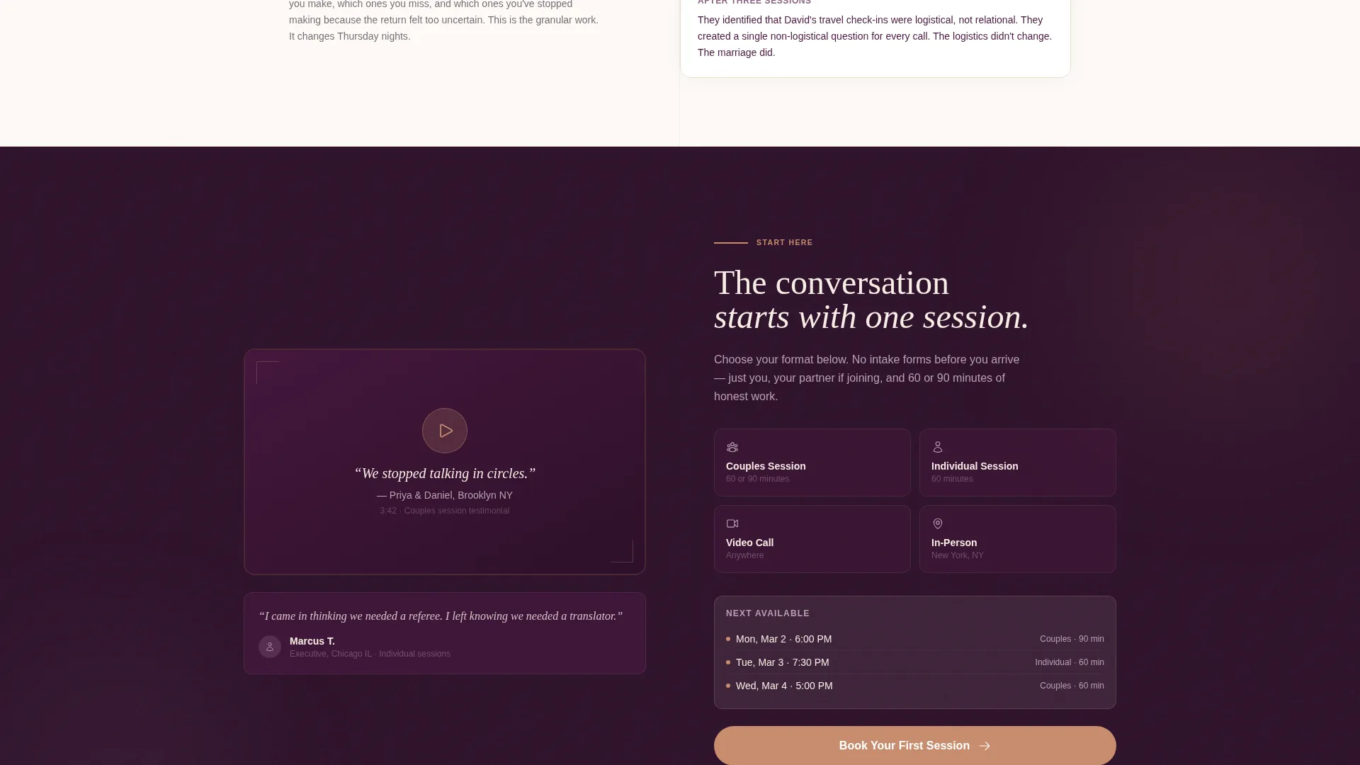 Relationship Coaching Landing Page Template