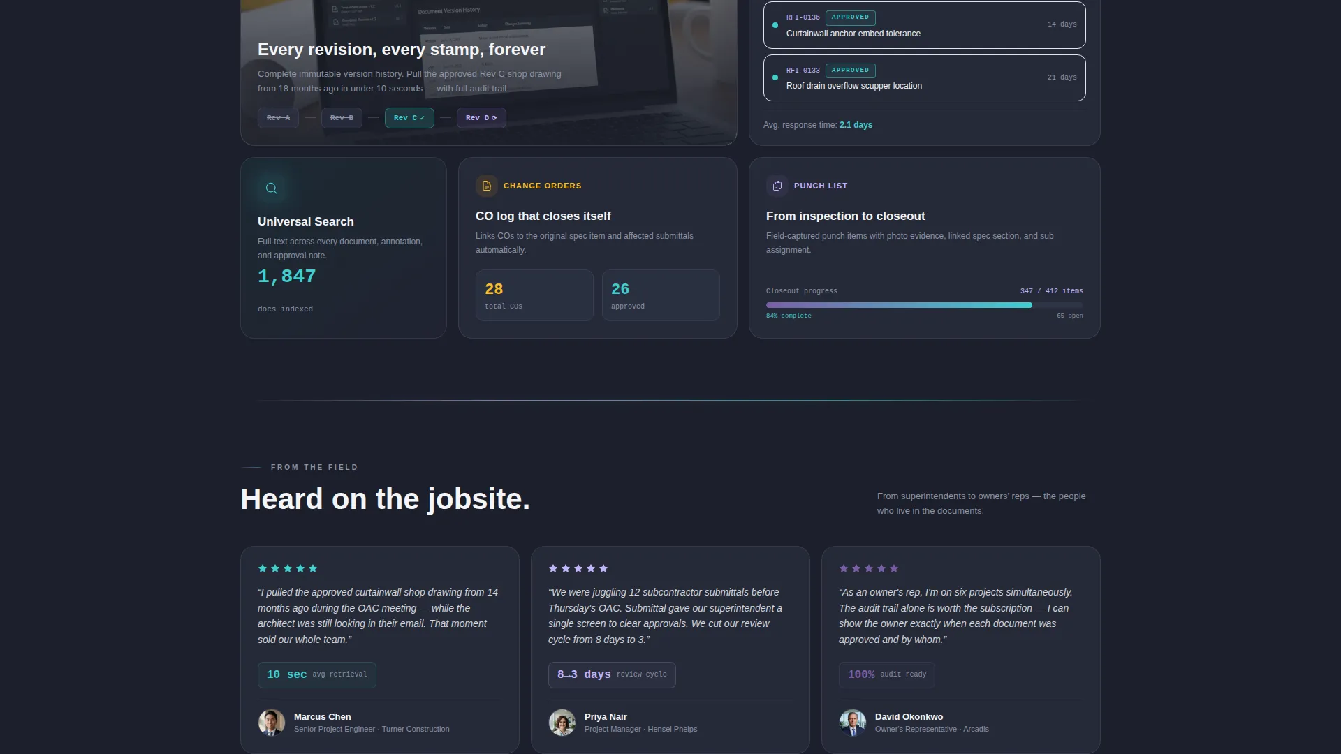 Construction Software Advanced Professional Website Template
