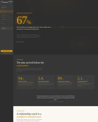 Data-Driven Relationship Coaching Landing Page Template