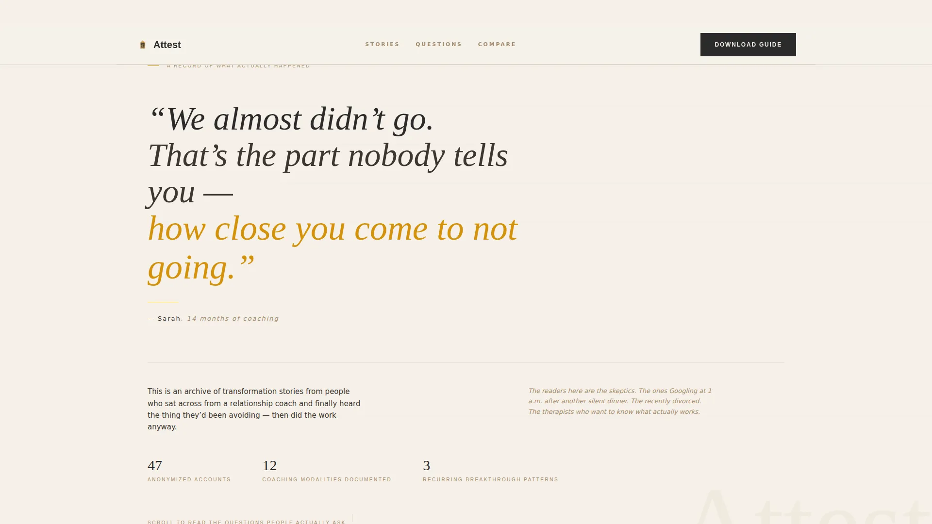 Editorial Relationshipcoach Landing Page Template