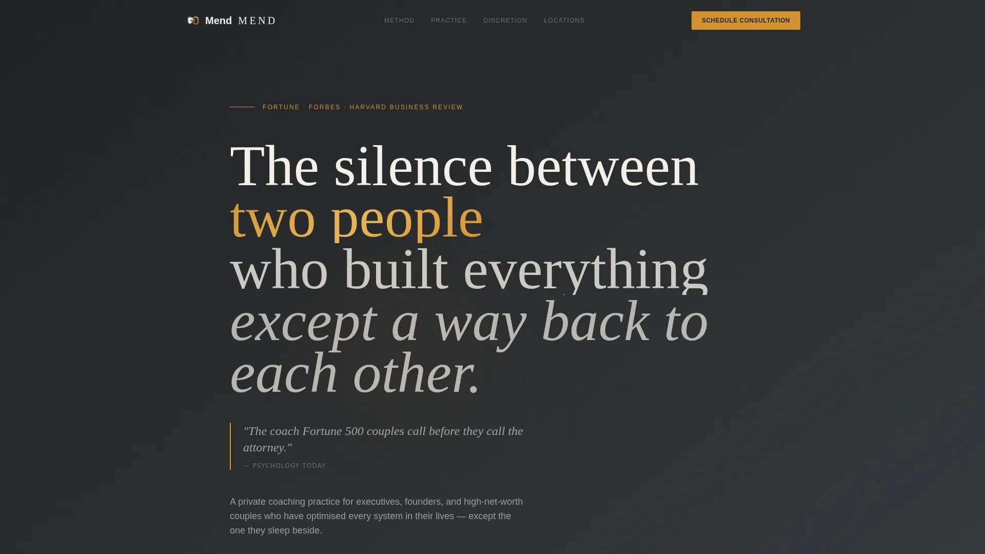 Confidential Relationship Coaching Landing Page Template