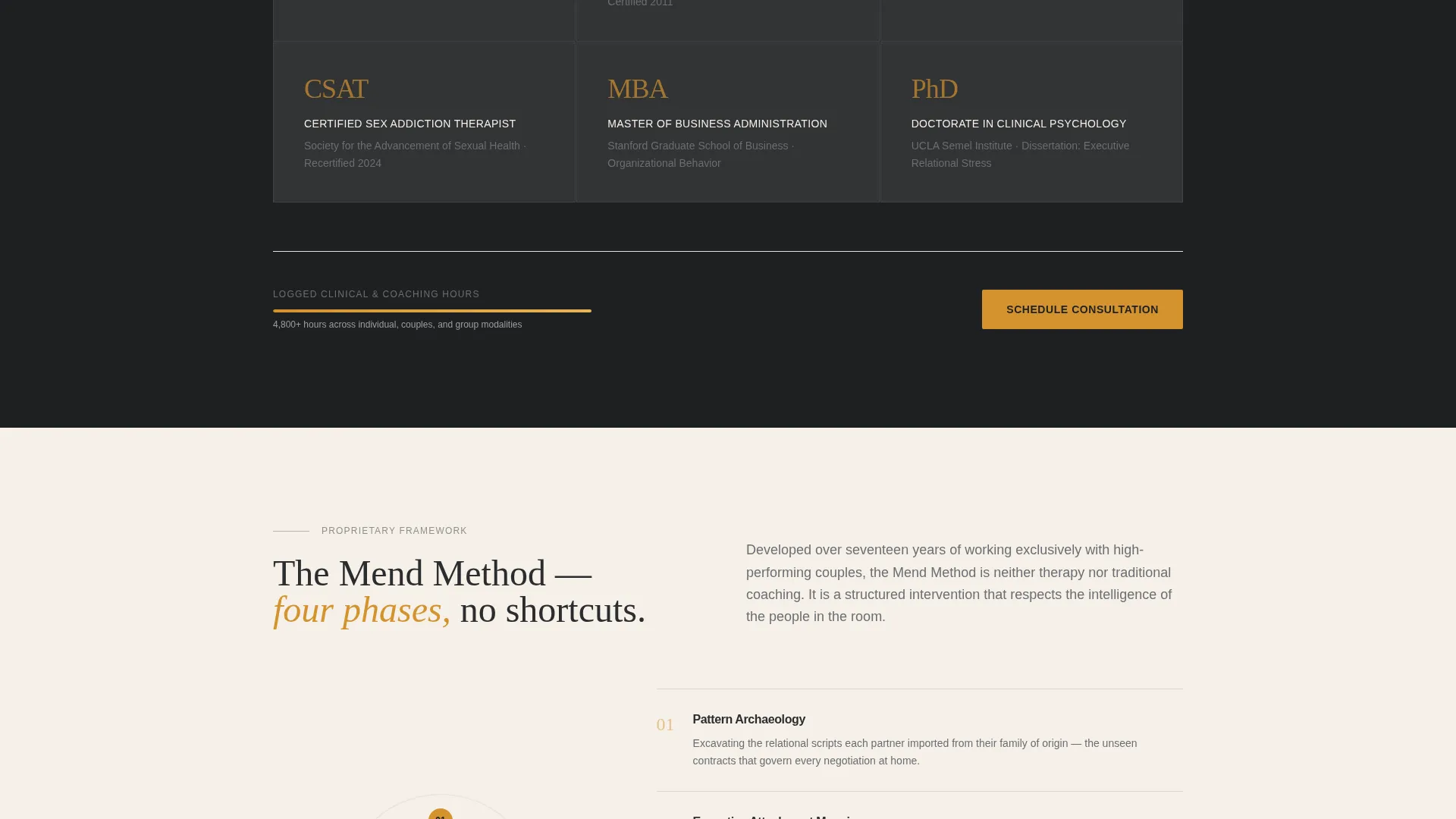 Confidential Relationship Coaching Landing Page Template