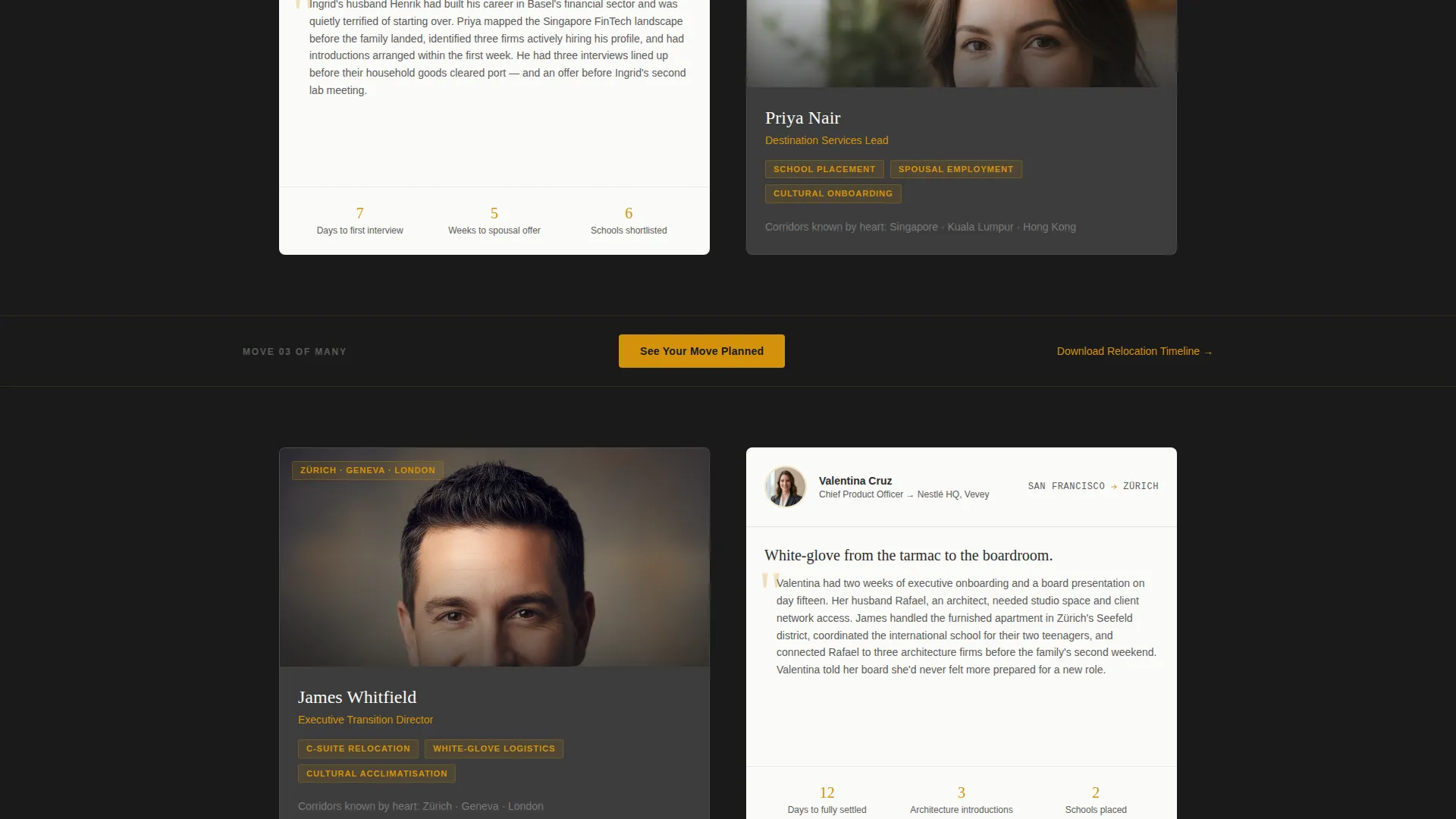Relocation Consulting Landing Page Template
