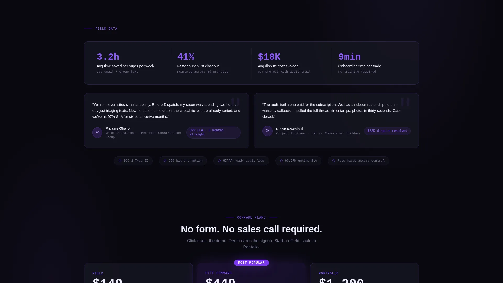 Heavy Construction Landing Page Template