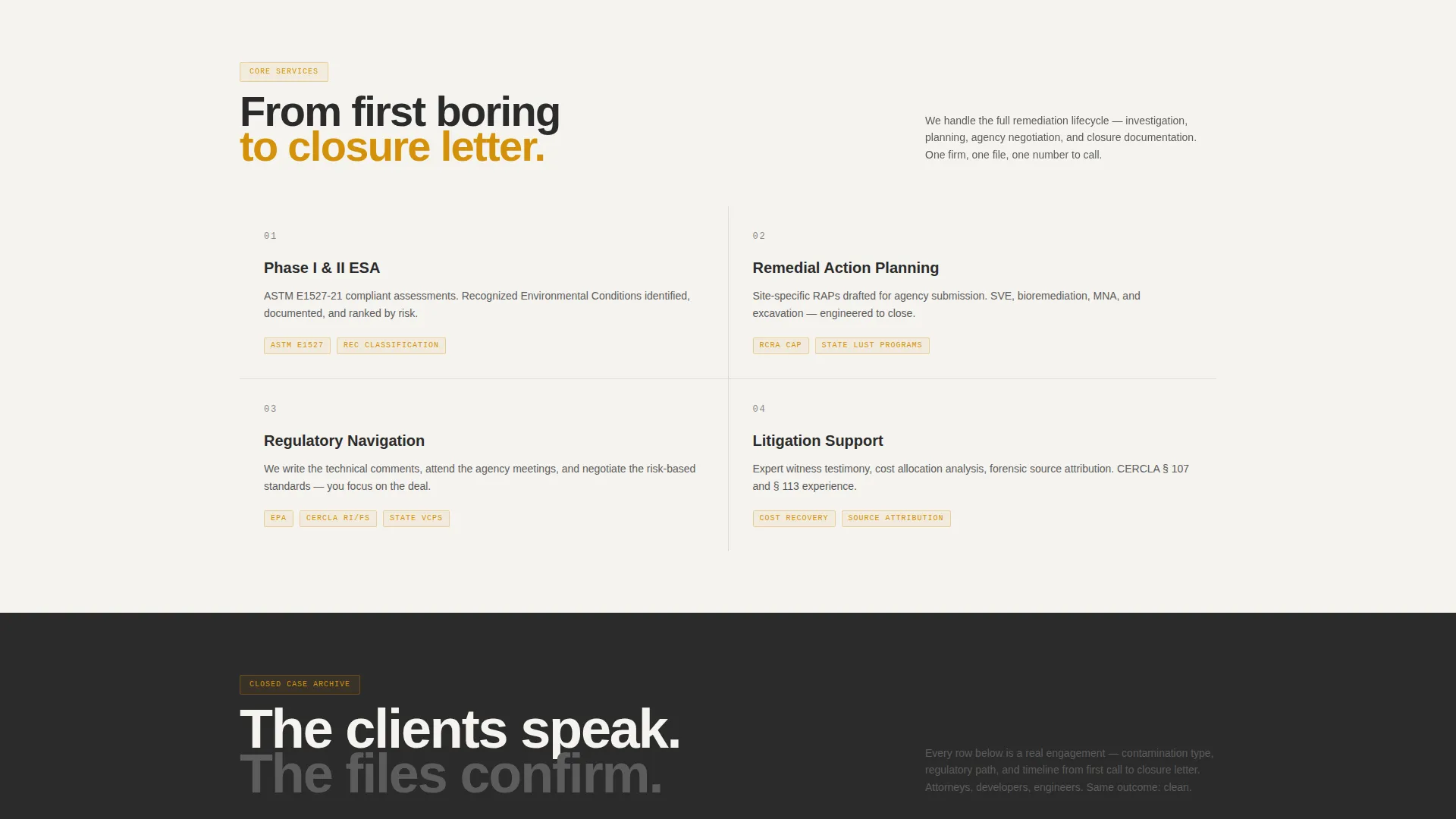 Environmental Consulting Landing Page Template