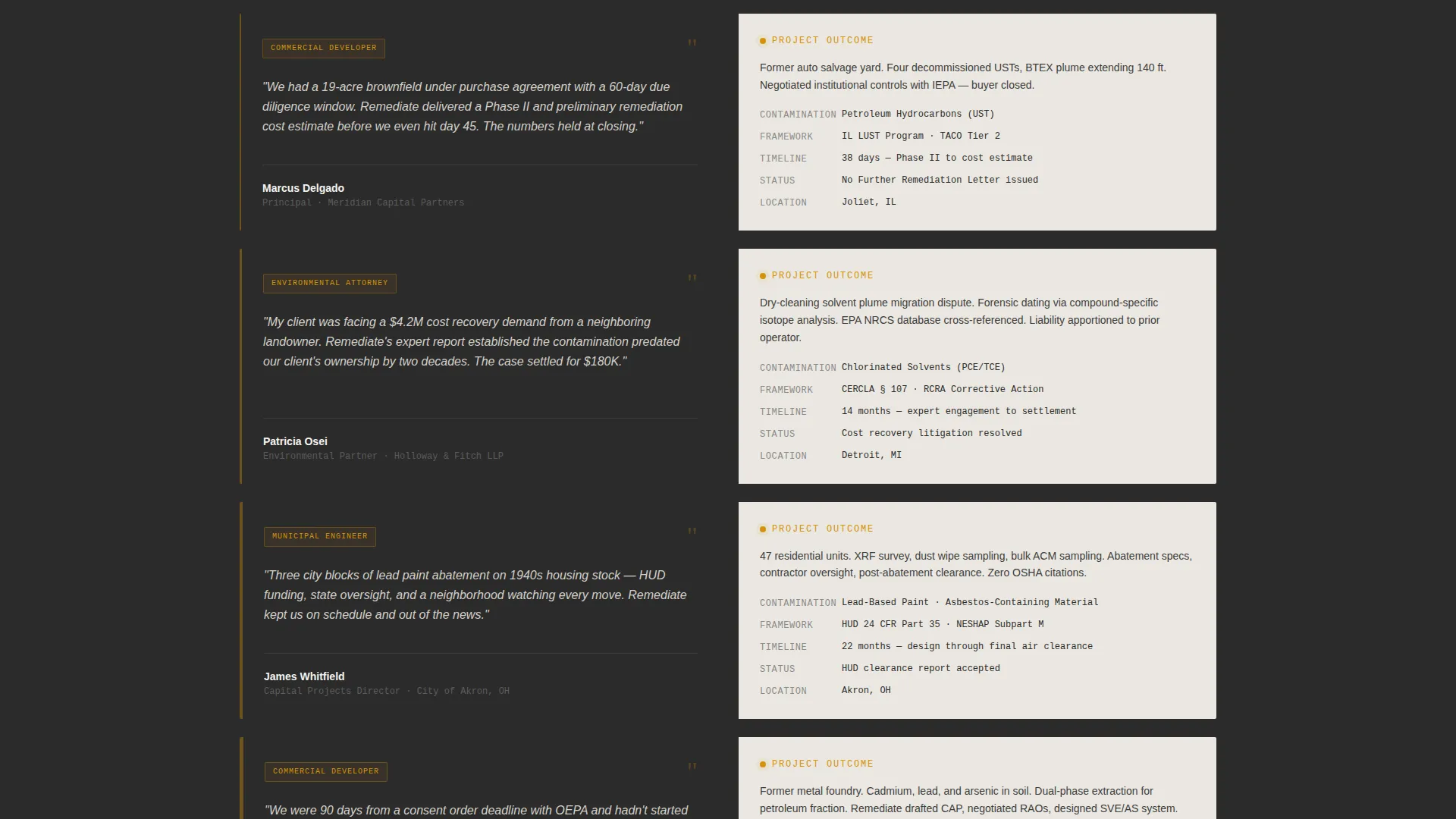 Environmental Consulting Landing Page Template