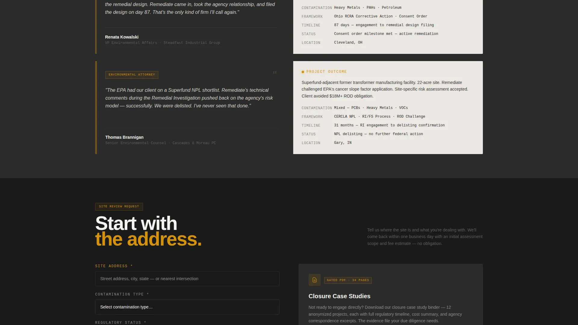 Environmental Consulting Landing Page Template