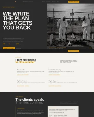 Environmental Consulting Landing Page Template