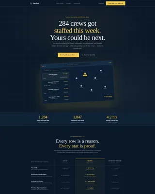 Construction Job Board Landing Page Template