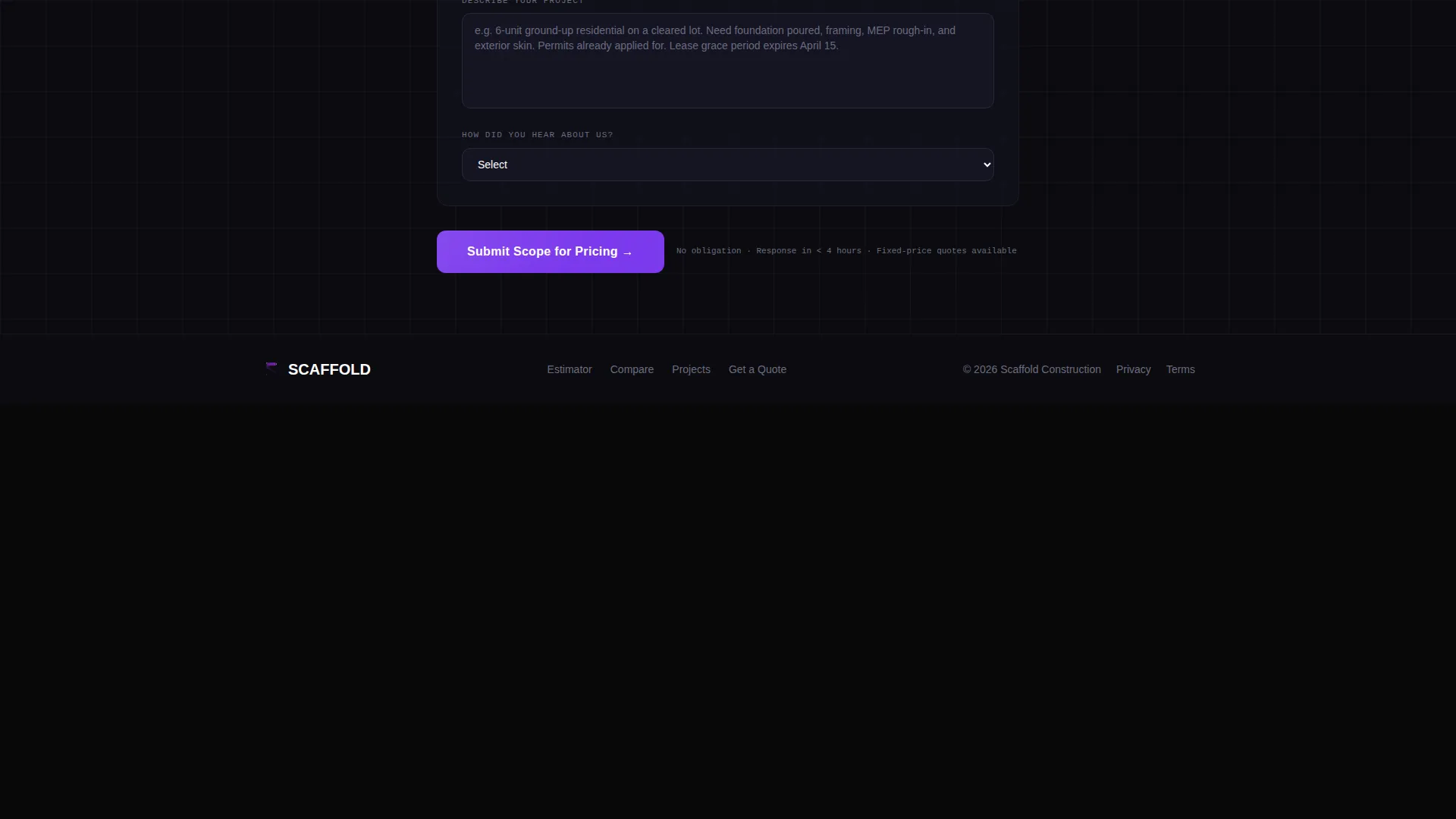 Fast Construction Landing Page Template