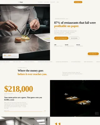 Restaurant Consulting Landing Page Template