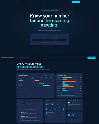 Construction Management SaaS Landing Page Template