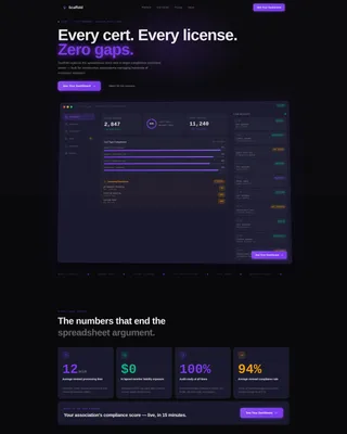 Bento Grid Landing Page for Construction Membership