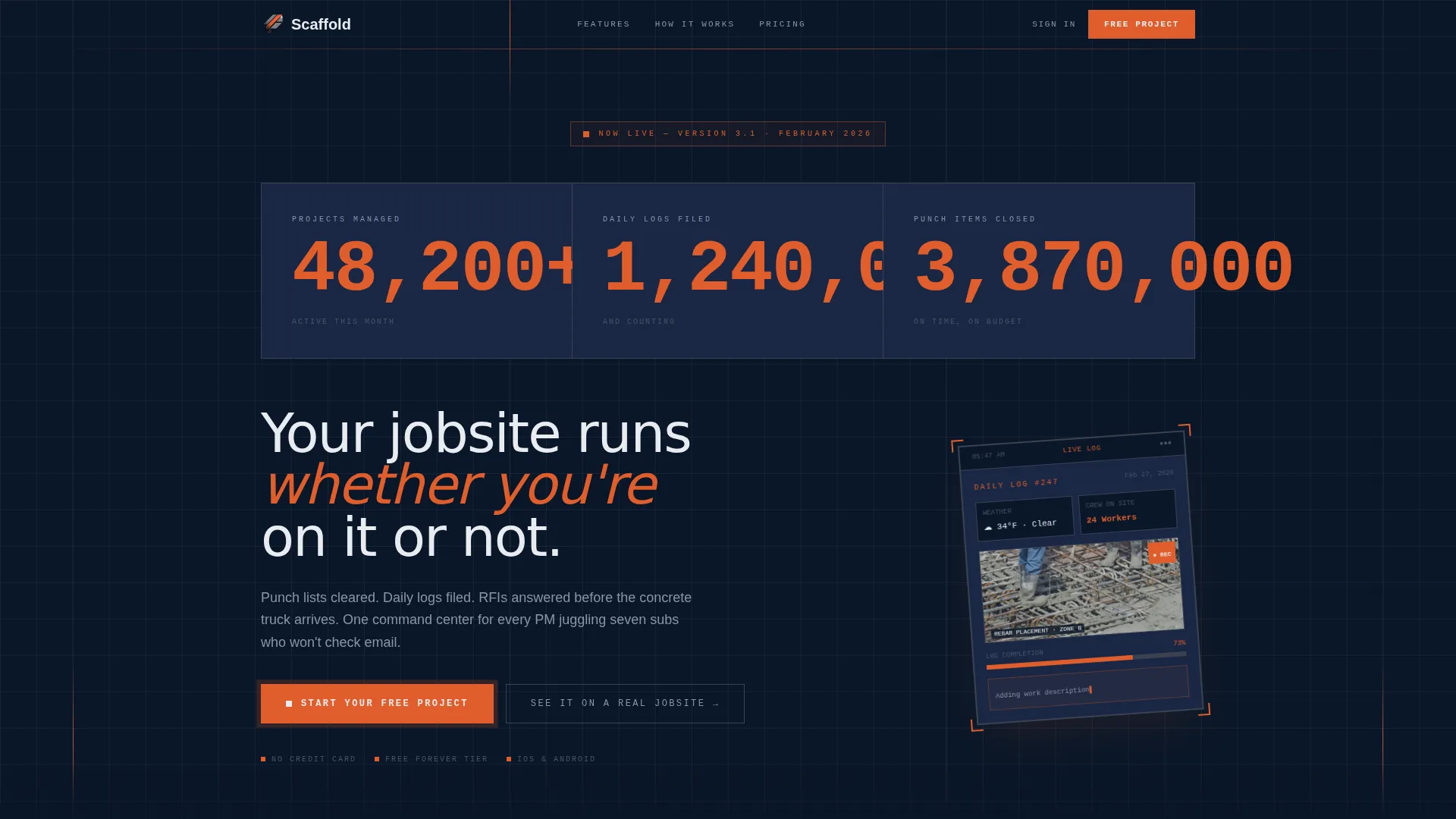 Expert Construction Software & SaaS Professional Website Template