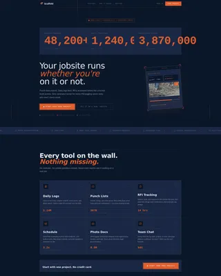 Expert Construction Software & SaaS Professional Website Template