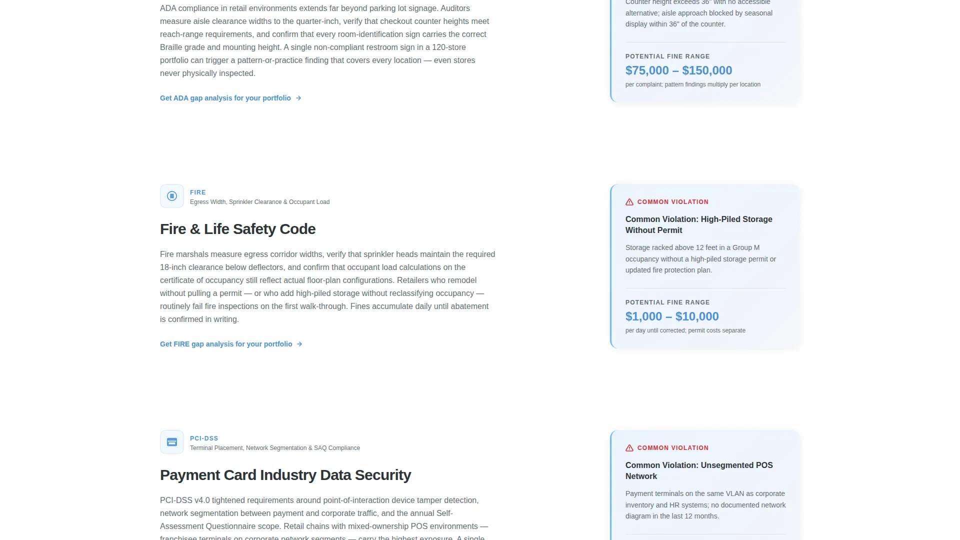 Retail Compliance Consultant Landing Page Template