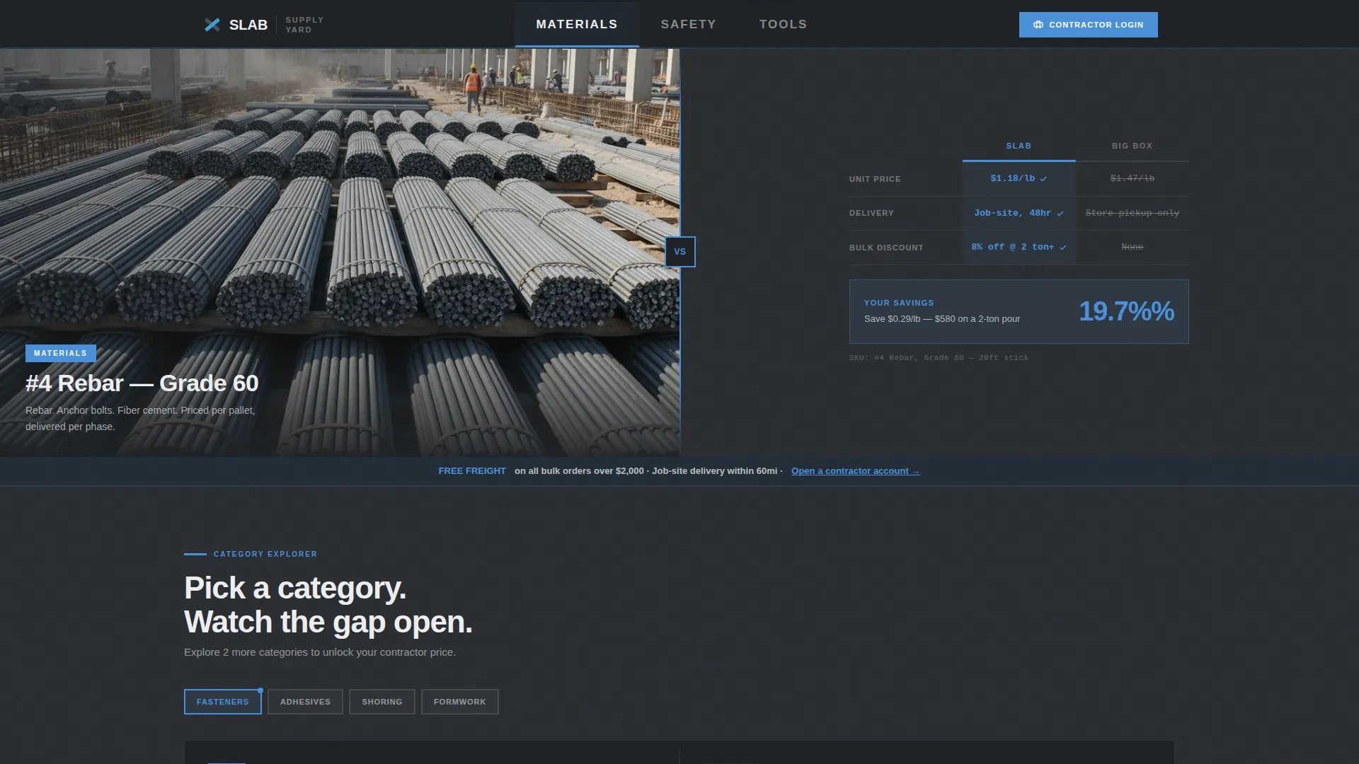 Modern Construction Landing Page Template