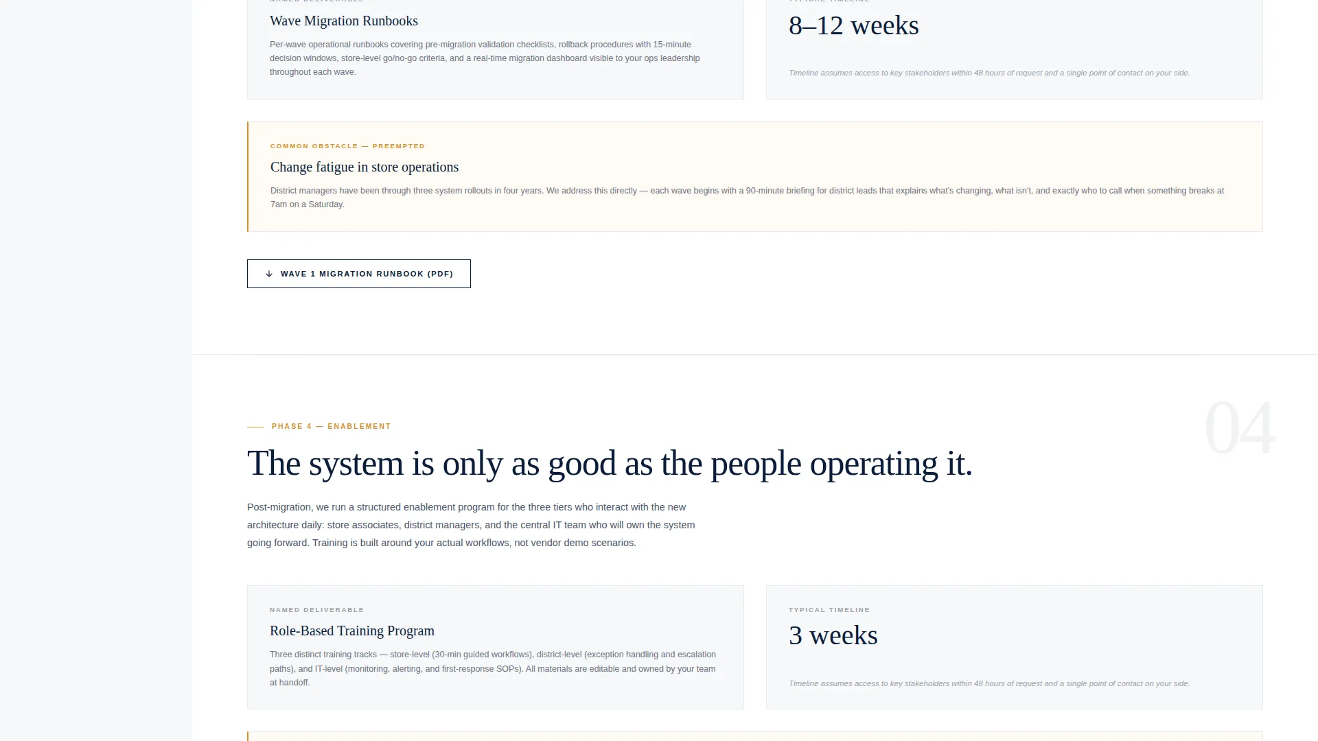 Executive Retail Consulting Landing Page Template