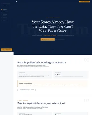 Executive Retail Consulting Landing Page Template