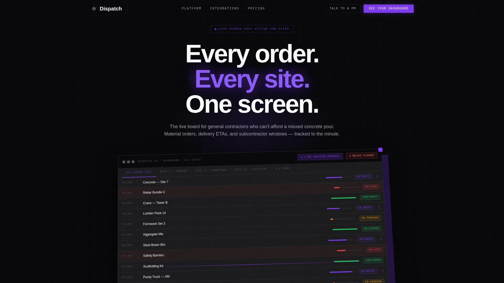 Site Build Landing Page Template