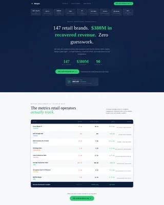 Precision Retail Consulting Landing Page Template