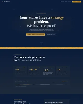 Retail Strategy Consultant Landing Page Template