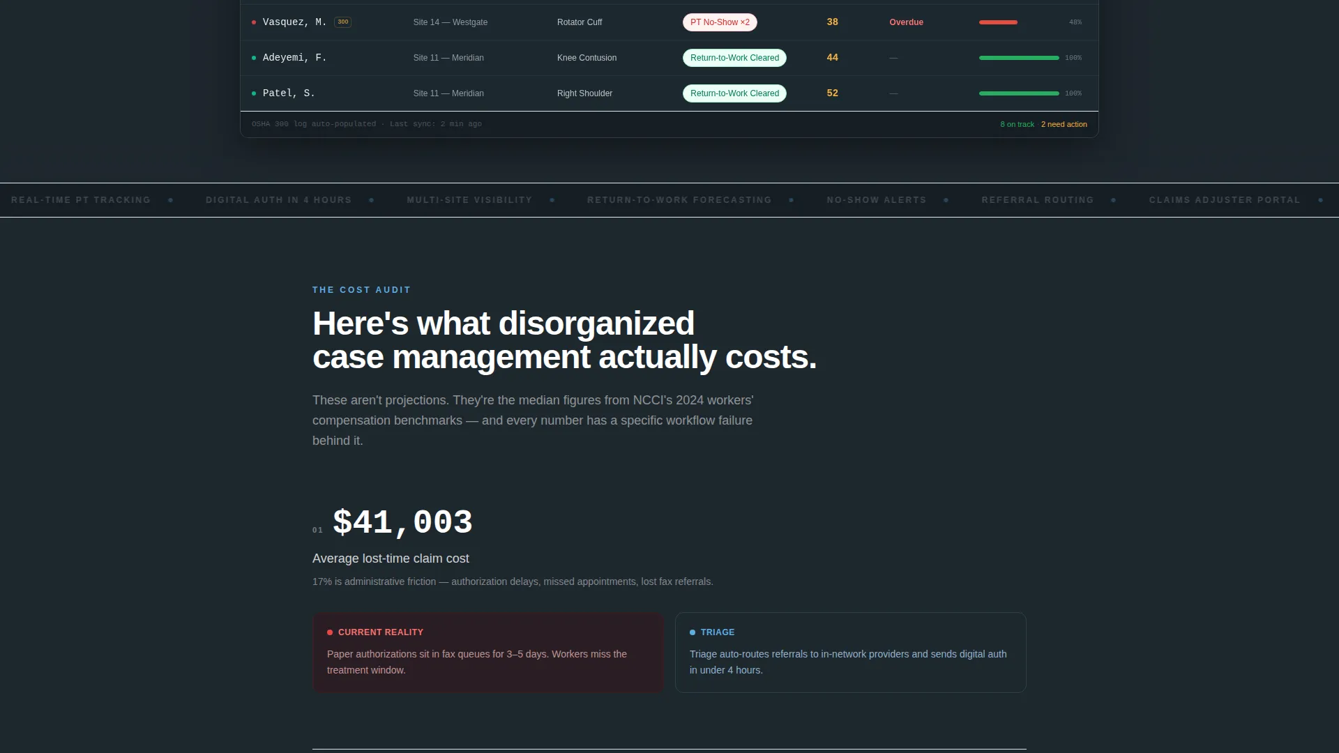 Operations Construction Landing Page Template