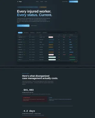 Operations Construction Landing Page Template
