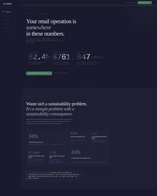 Retail Sustainability Consultant Landing Page Template