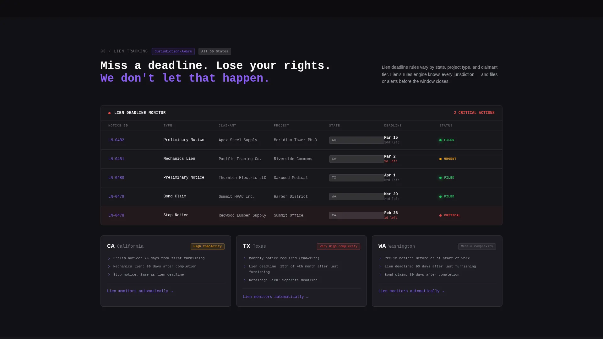 Construction Payment Processing Landing Page Template