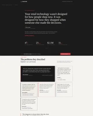 Retail Technology Consultant Landing Page Template
