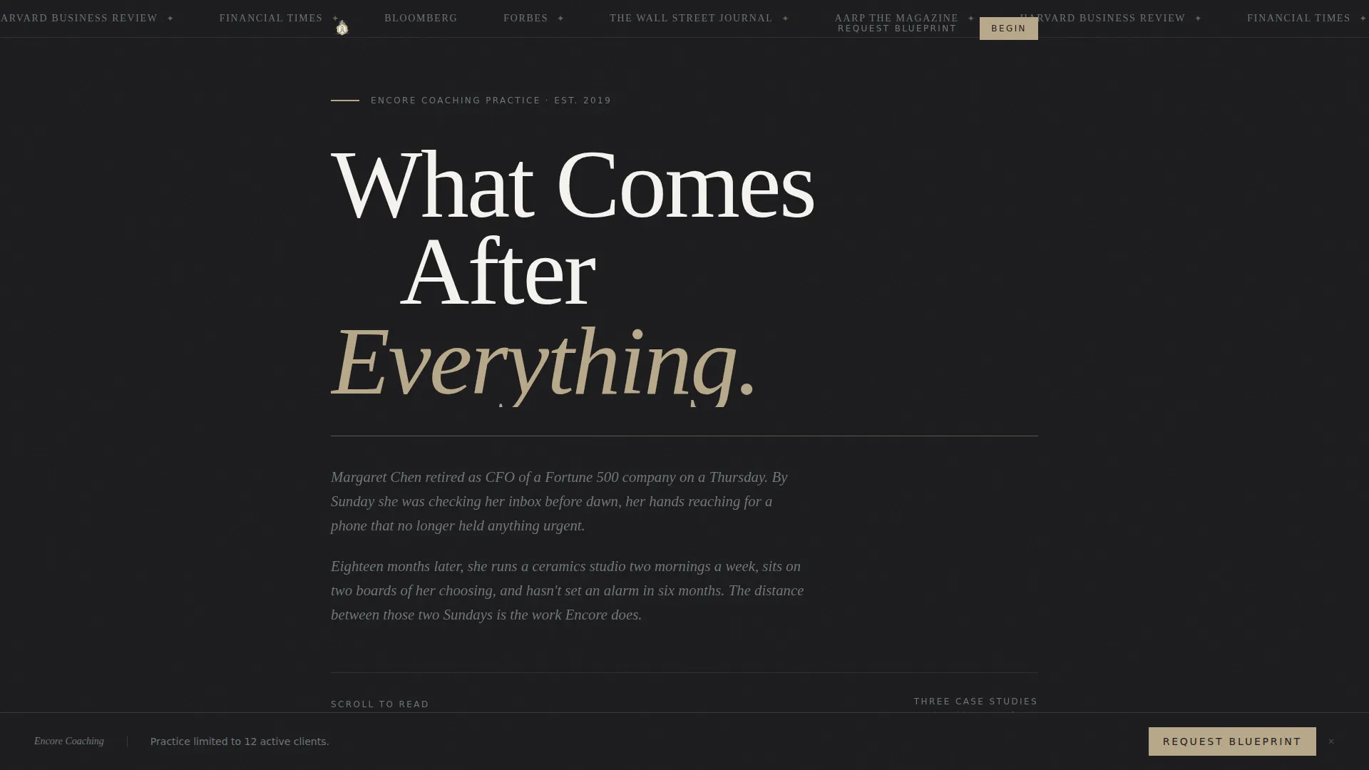 Retirement Coaching Landing Page Template