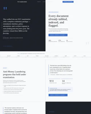 Consulting Landing Page Template for Regulatory Firms