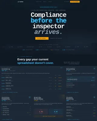 Construction Safety Management Landing Page Template