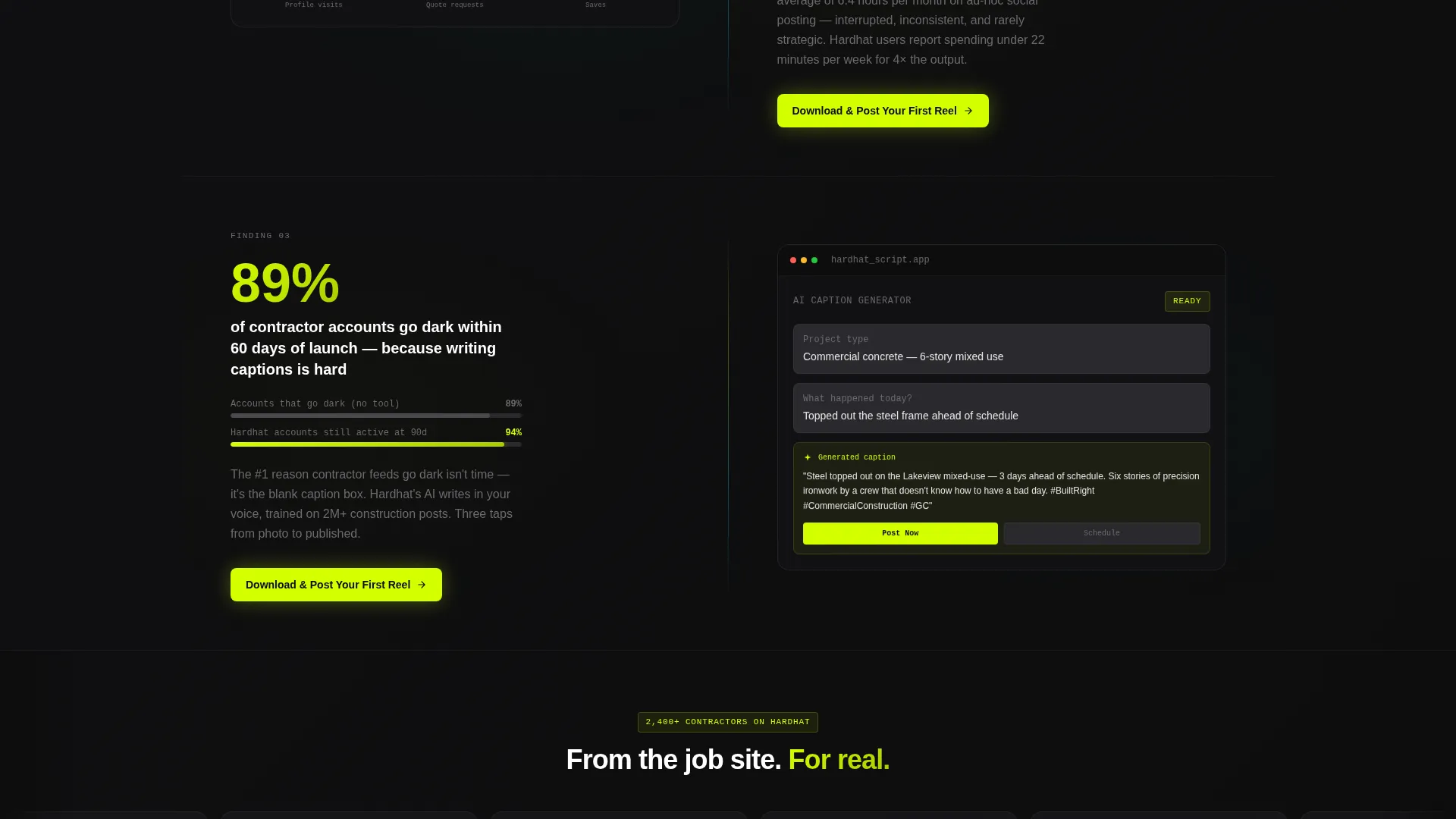 Rapid Construction Landing Page Template