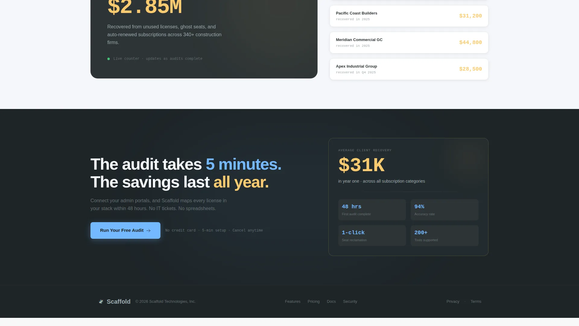 Pro Construction Landing Page Template