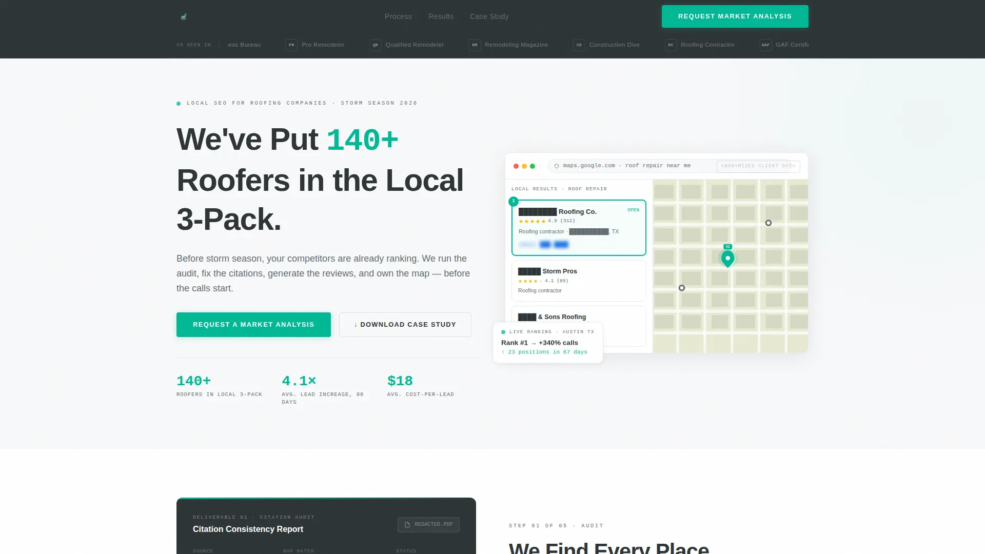 Roofer Marketing Professional Website Template