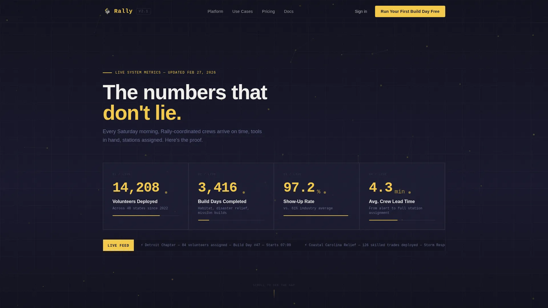Volunteer Management Landing Page Template