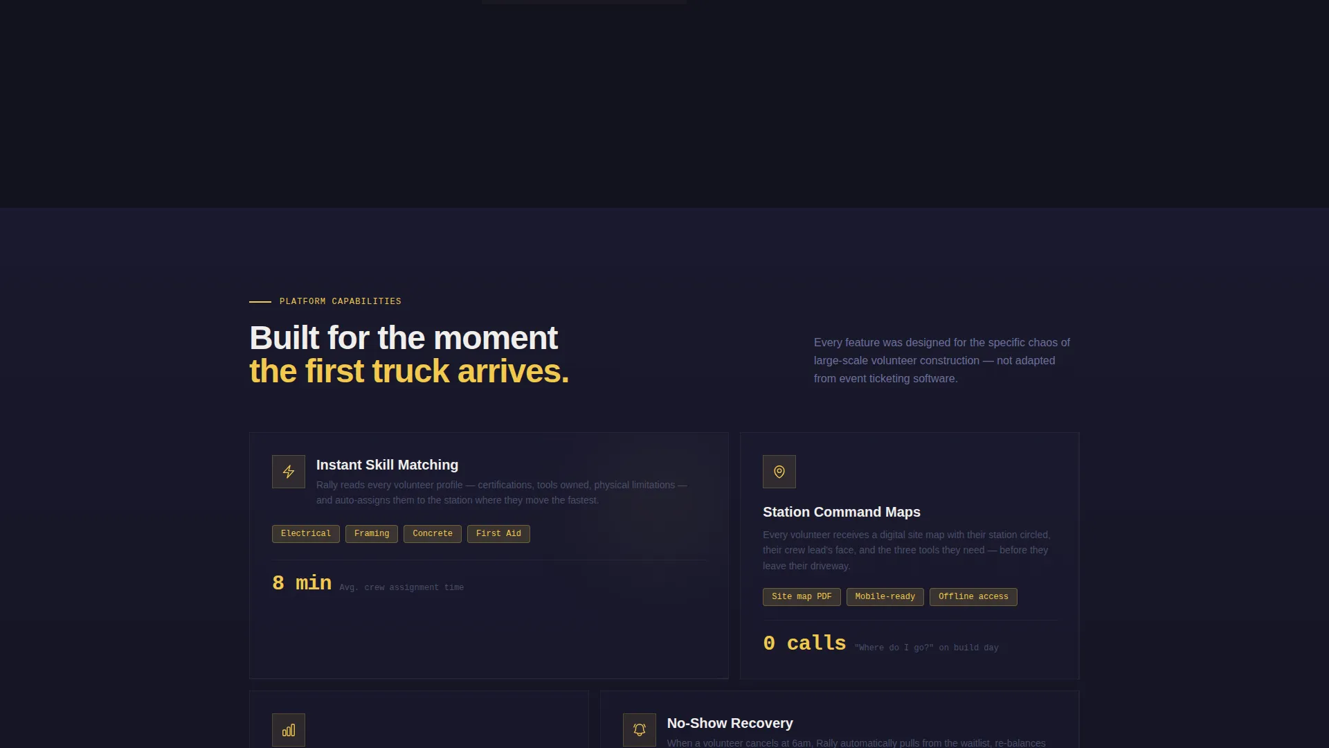 Volunteer Management Landing Page Template
