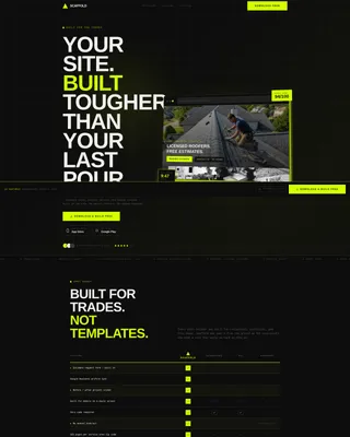 Advanced Construction Software & SaaS Comparison Website Template