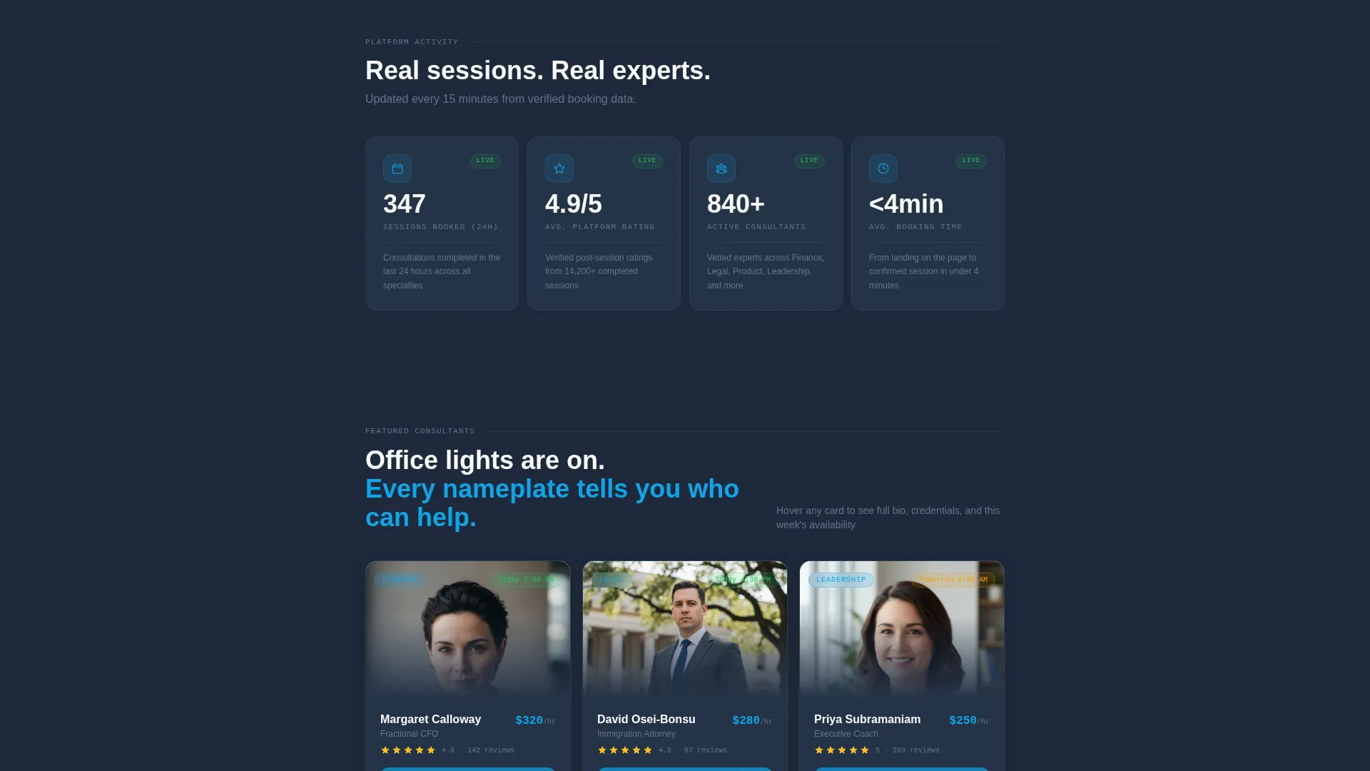 Consulting Digital Presence Appointment Booking Website Template