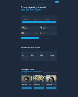 Consulting Digital Presence Appointment Booking Website Template